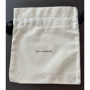Net-A-Porter Cloth Makeup Bag Case Travel Cosmetic Bag Pouch, Thick Canvas NEW